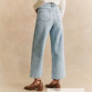 Sezane Le Crop light wash jeans